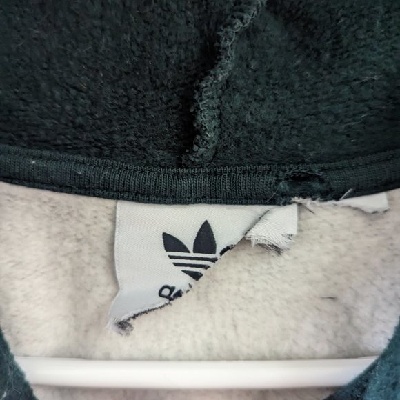 NOAH NYC x Adidas Originals Mens S Gray/Green/Yellow Raglan Hoodie Varsity Style - Picture 6 of 10